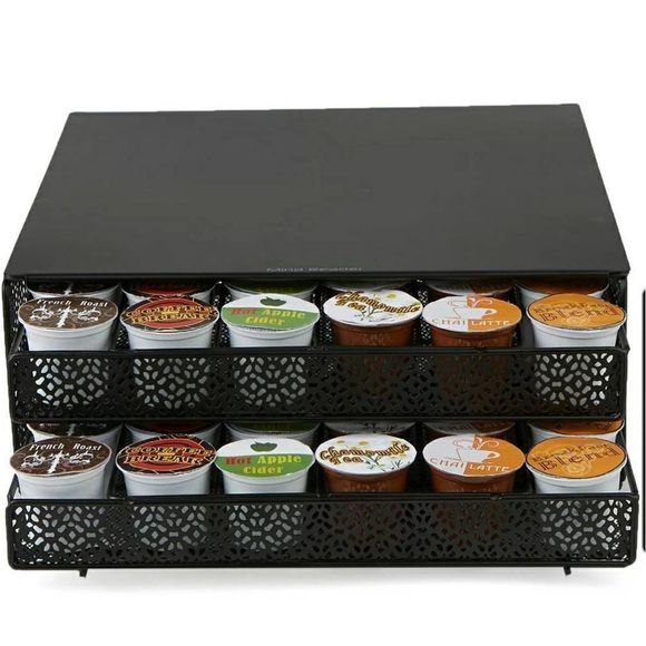 Mind Reader 72 K-Cup Coffee Storage Drawer Holder Black 5.1" H x 13" W x 12.8" L - Picture 2 of 7